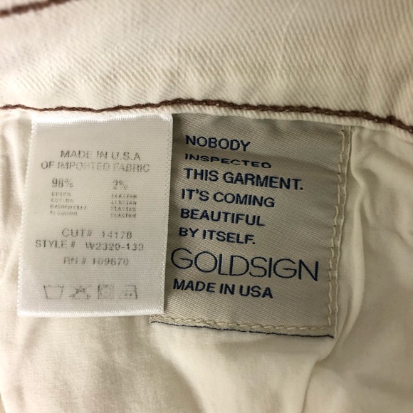 Goldsign Frontier White Ankle Jeans Size 28 - Picture 8 of 9